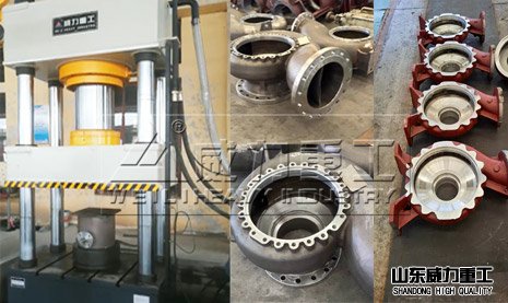 泵體閥門試壓500噸液壓機(jī)案例